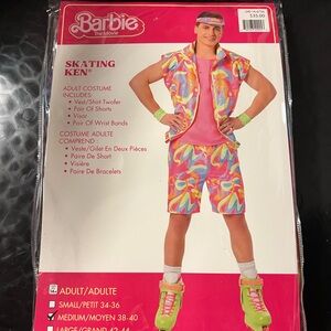Adult Size Medium Barbie Skating Ken Outfit NEW